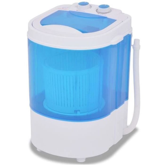 Lave Linge Semi Automatique AUXSTAR  4Kg Avec cuve d'essorage 1.5 Kg - Bleu