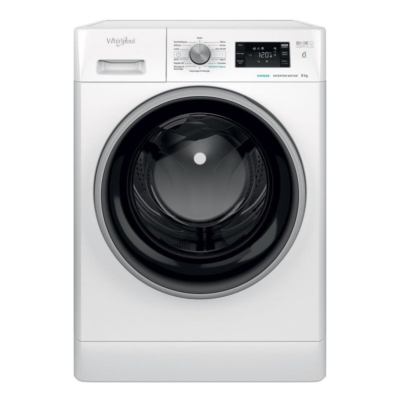 Lave Linge Whirlpool Frantale 8 kg  FFWB 8248 WBS   1200 Tours/min - 6ème sens - Blanc