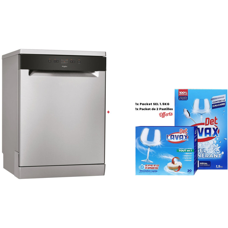 Lave vaisselle WHIRLPOOL WFE2B19X - 13 Couverts - Inox