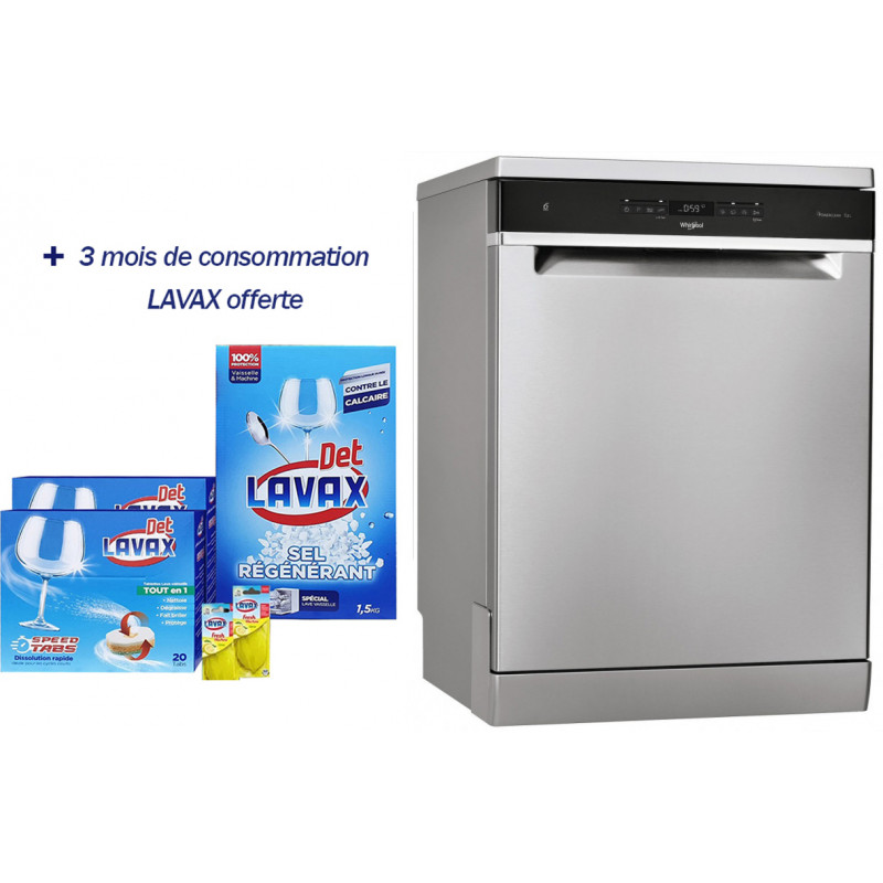 Lave Vaisselle WHIRLPOOL WFO3T233P65X 14 Couverts - Electro Chaabani vente  electromenager