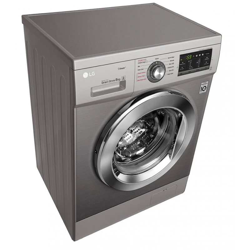Lave linge Frontale LG 8Kg - Silver - FH4G6TDY6 - Electro Chaabani vente  electromenager