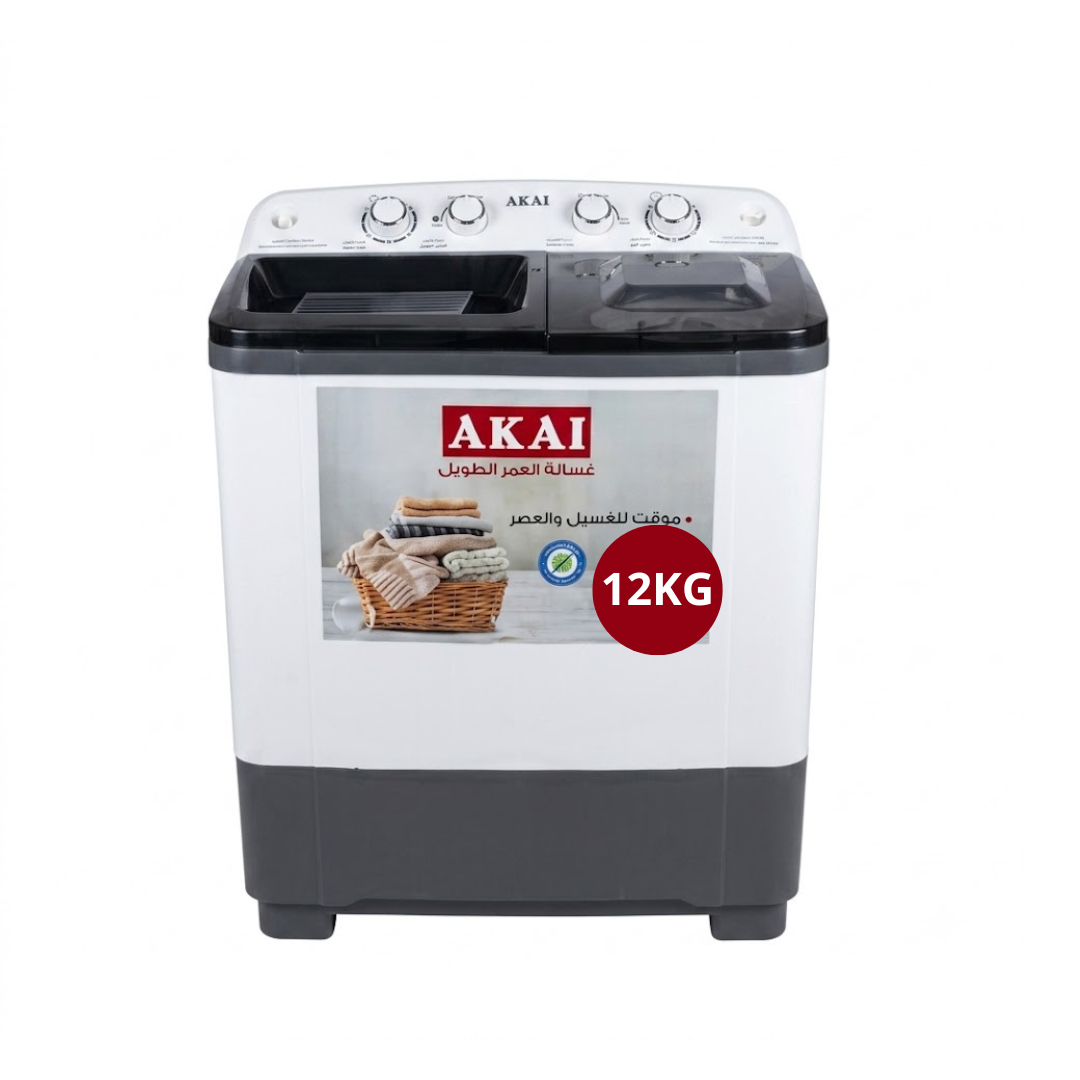 Machine à Laver Semi Automatique AKAI AK_WM11TA - 11Kg - Blanc