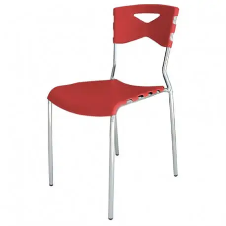 Chaise SOTUFAB Chromé City Rouge - CHC0040RG