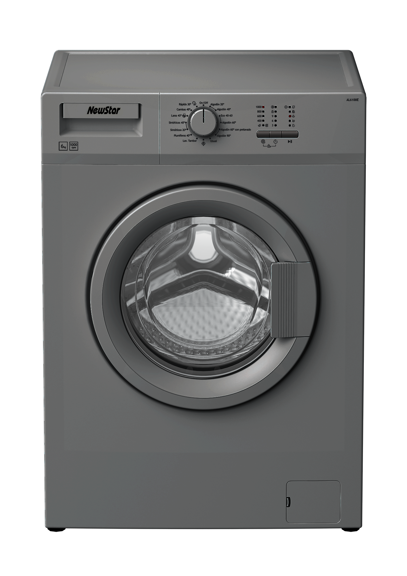Lave linge Frontale NEWSTAR NWX6081S 6Kg - Silver