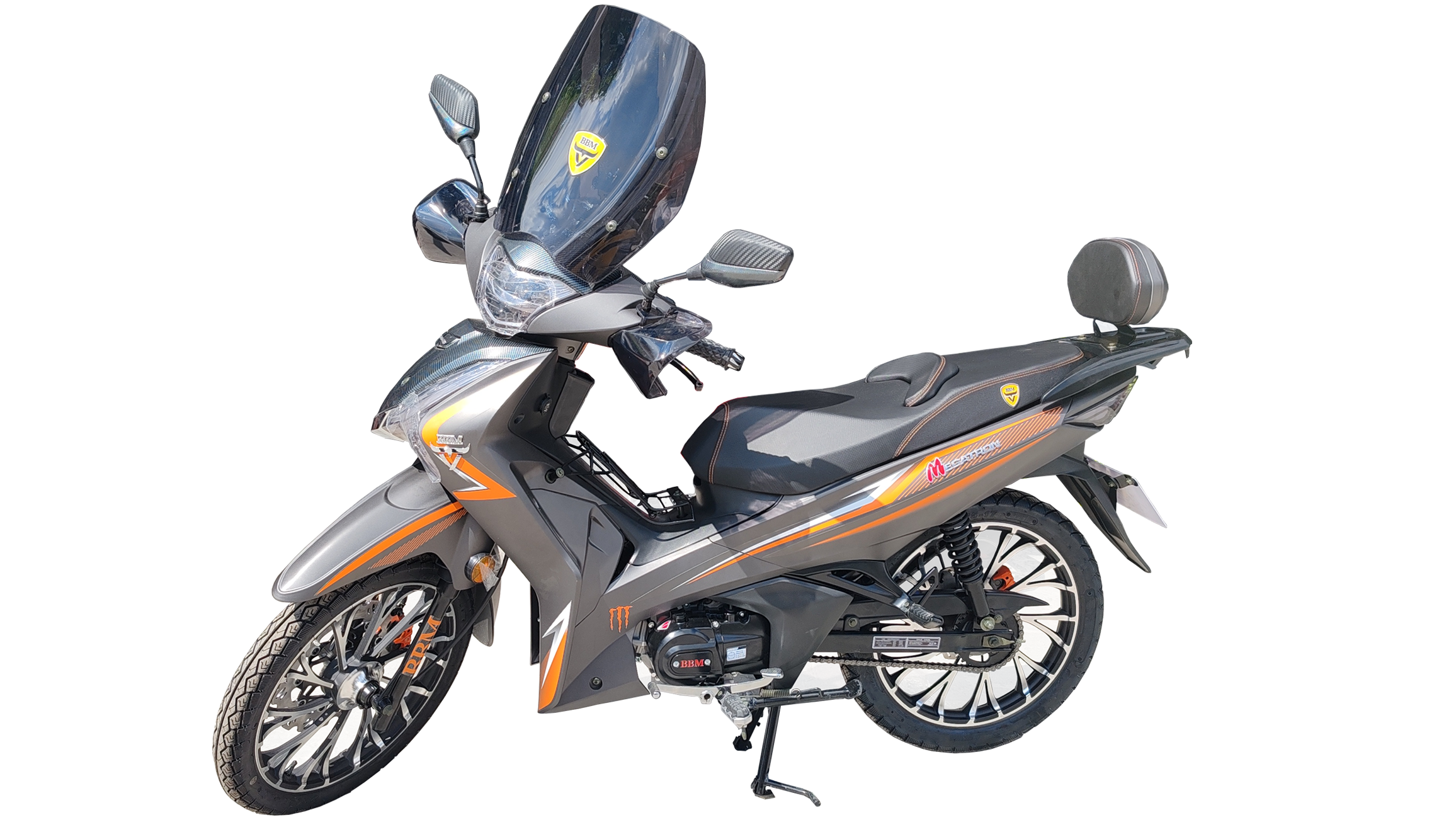 MOTOCYCLE BBM MEGATRON 125CC GRIS MATTE / ORANGE