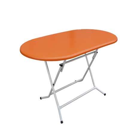 Table Pliante Ovale SOTUFAB 120×65 cm WERZALIT - Orangé - TC0056RG