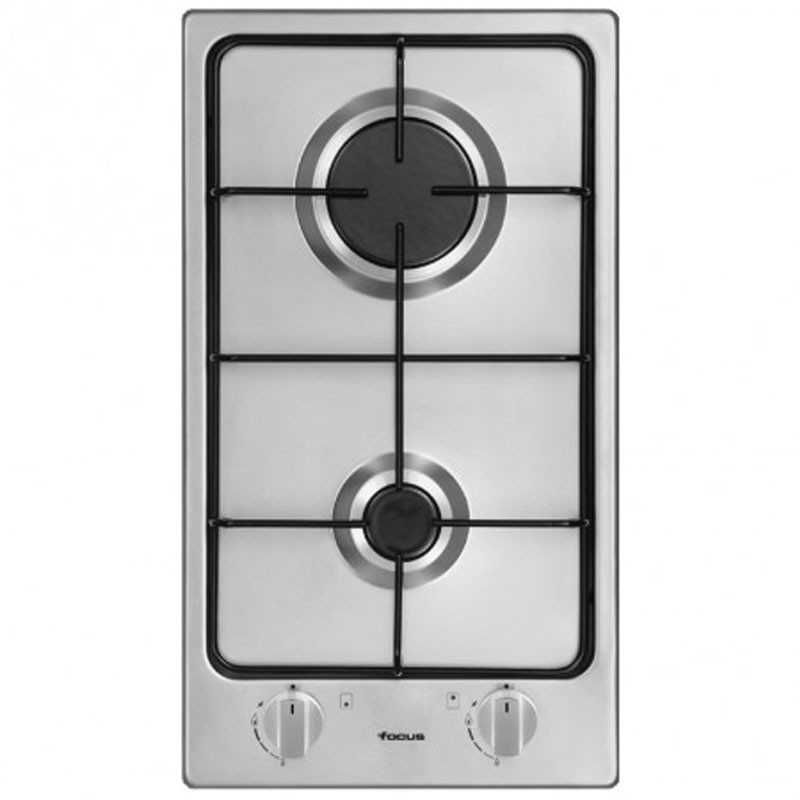 Plaque de cuisson gaz inox 2 feux