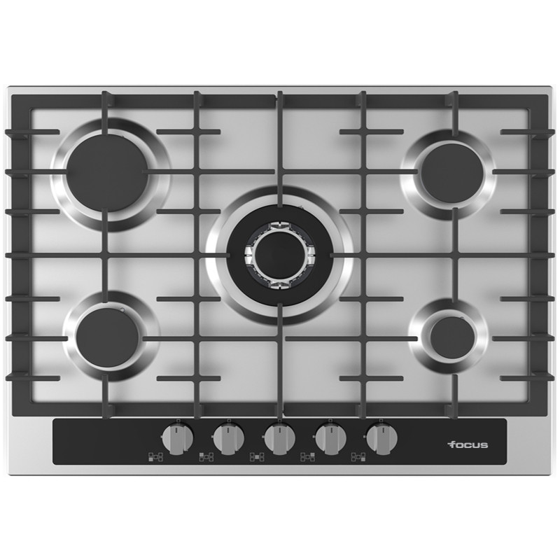 Plaque De Cuisson Focus 5 Feux 70Cm Inox - F.4003XS