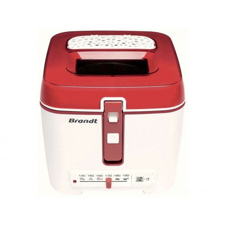 Friteuse familiale BRANDT 2.5 L - Rouge&Blanc FRI2425RC