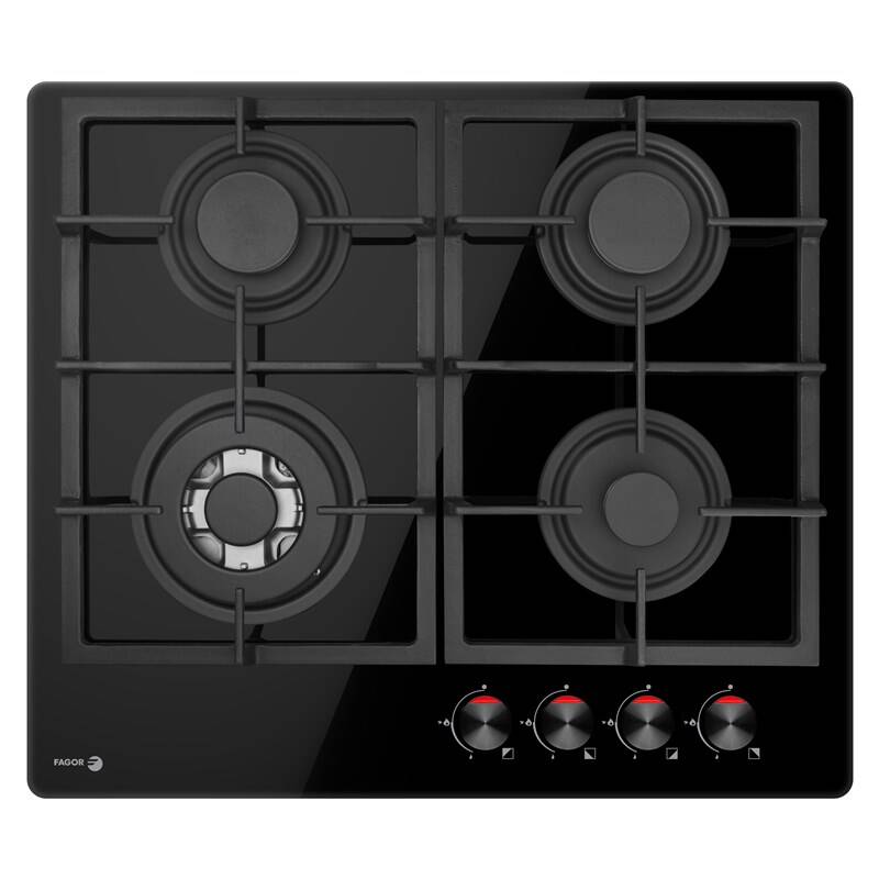 Plaque De Cuisson Vitro FAGOR 3CFI-4GLSTA - 4 Feux - 60 cm - Noir