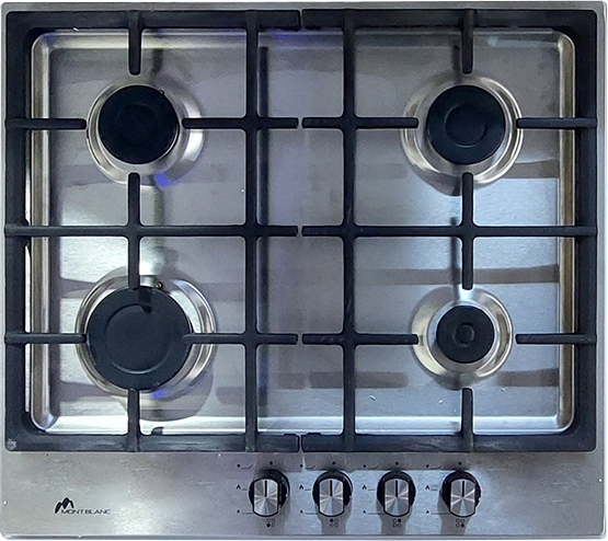 Plaque de cuisson MontBlanc PXSL60/4  - Inox - 4 Feux