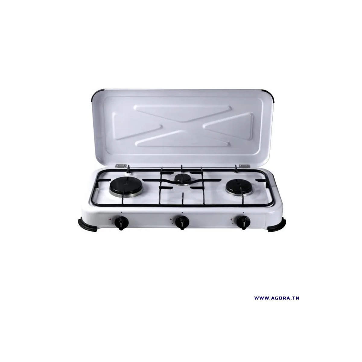 RECHAUD A GAZ NEWMED M6035B 3 FEUX - BLANC