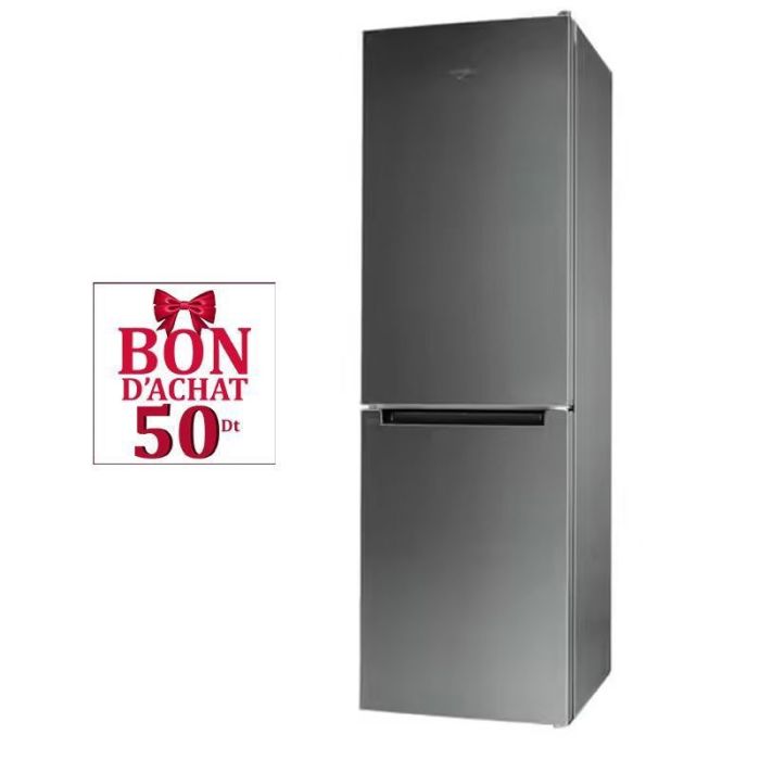 Réfrigérateur Combiné Whirlpool WFNF81EOX1 320L NoFrost - Inox