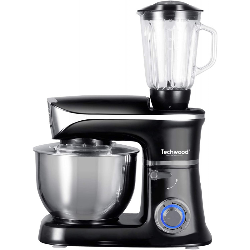 Robot Pétrin TECHWOOD TRP-6506B - 1300W - 6.5L - Noir