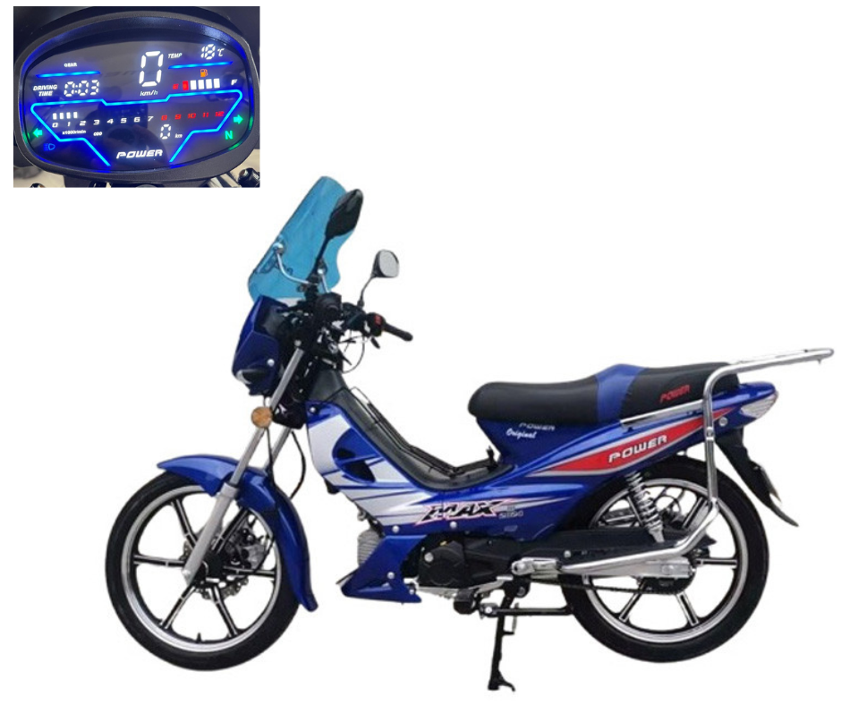 Motocycle FORZA POWER 107CC Digital - Bleu+ Carte Grise