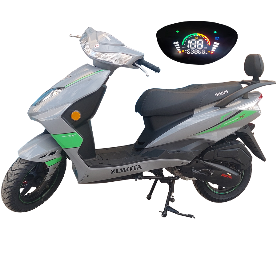Scooter ZIMOTA SINUS X 124cc - GRIS-VERT