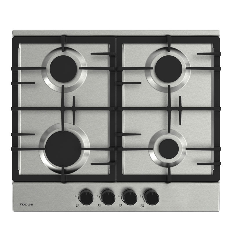 Plaque de Cuisson FOCUS F.408X 4 Feux 60 cm Inox