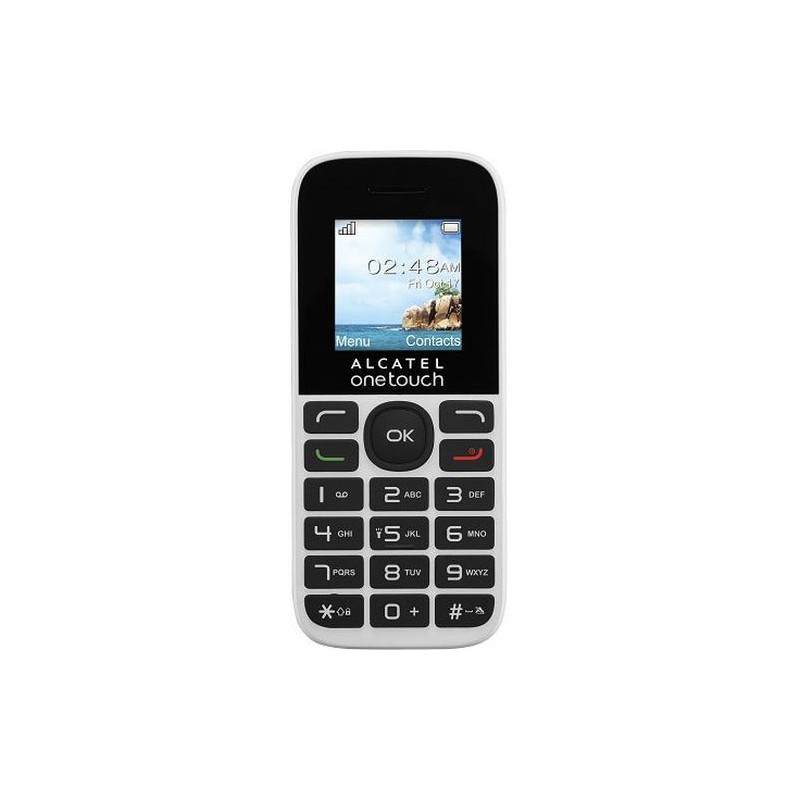 Téléphone Portable Alcatel 1016D - Double SIM - Blanc
