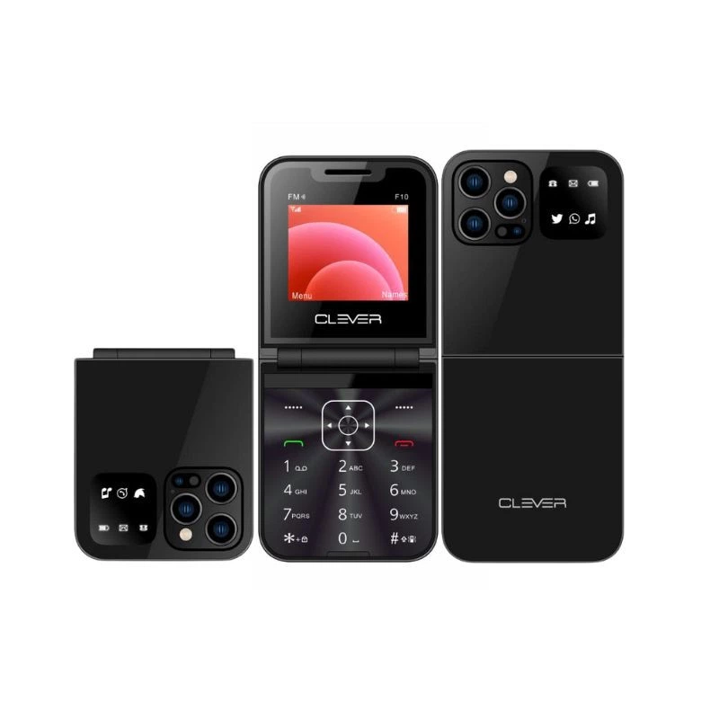 Téléphone portable Clever F10 Noir