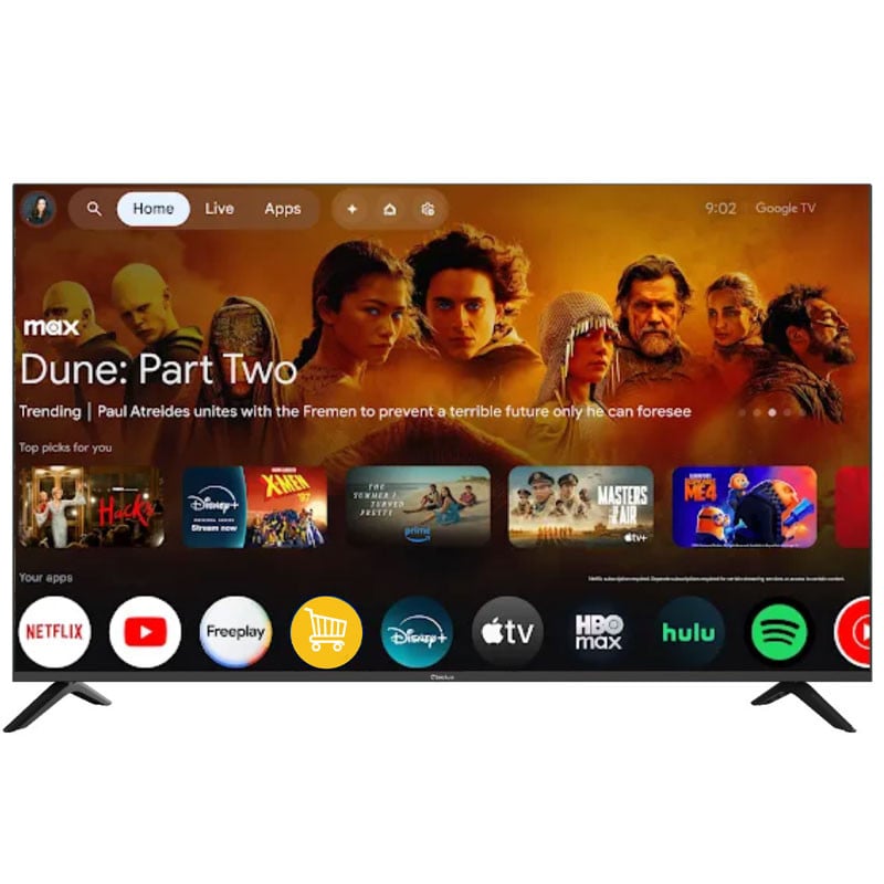 Téléviseur QLed BIOLUX M.QLED70SM 70" - Smart Google Tv - 4k UHD -  Récepteur intégré - Noir
