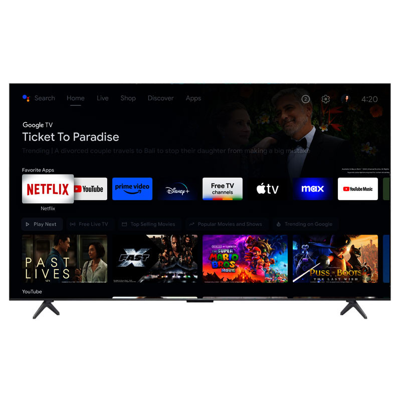 Téléviseur TCL 55" Smart TV QLED MINI LED TV - TCL - 55C6K - Noir