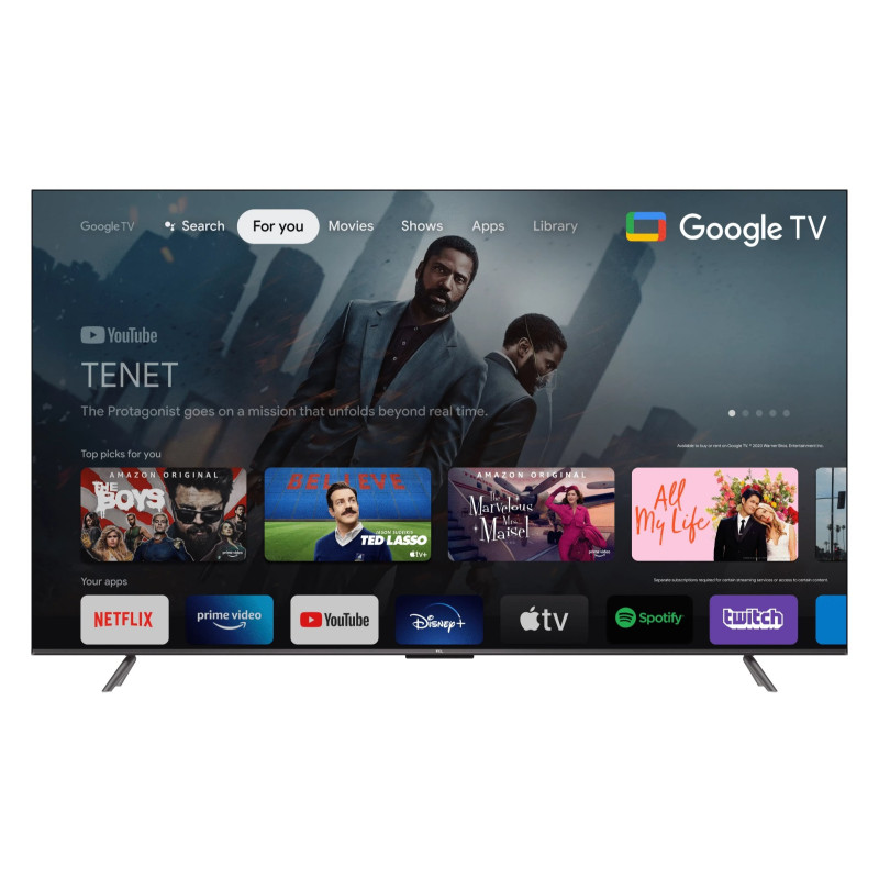 Téléviseur TCL 55P735 55" 4K Ultra HD - Smart Google - Noir