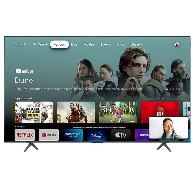 Téléviseur TCL 65'' Smart 65P7K Qled Ultra HD 4K - Google Tv