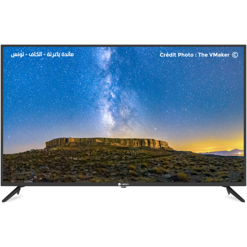 Téléviseur LED  VEGA 50'' Full HD + Récepteur Intègré