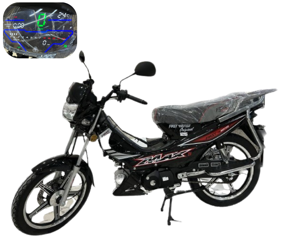 Motocycle Forza MotoStars FIRST MAXIII 3- 125CC - DIGITAL Noir