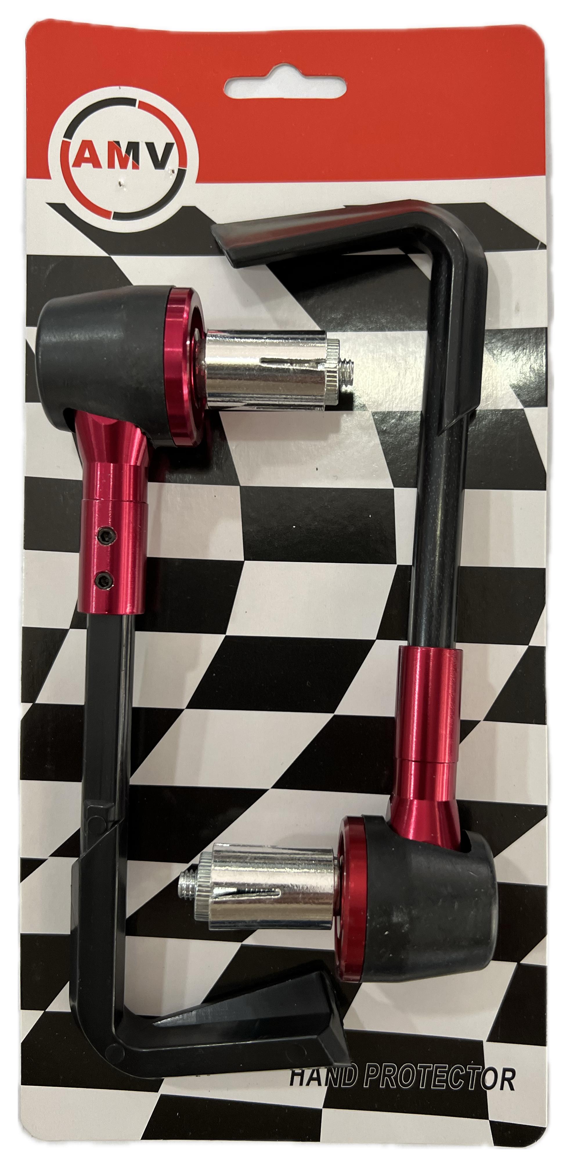 PAIRE GARDE MAIN LUX EMBOU - ROUGE