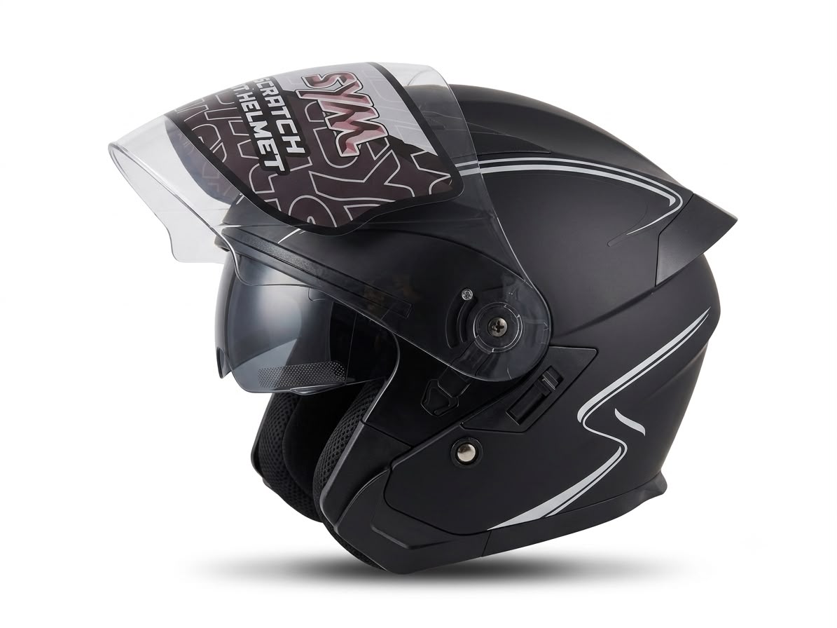 Casque sym Noir Matt - M