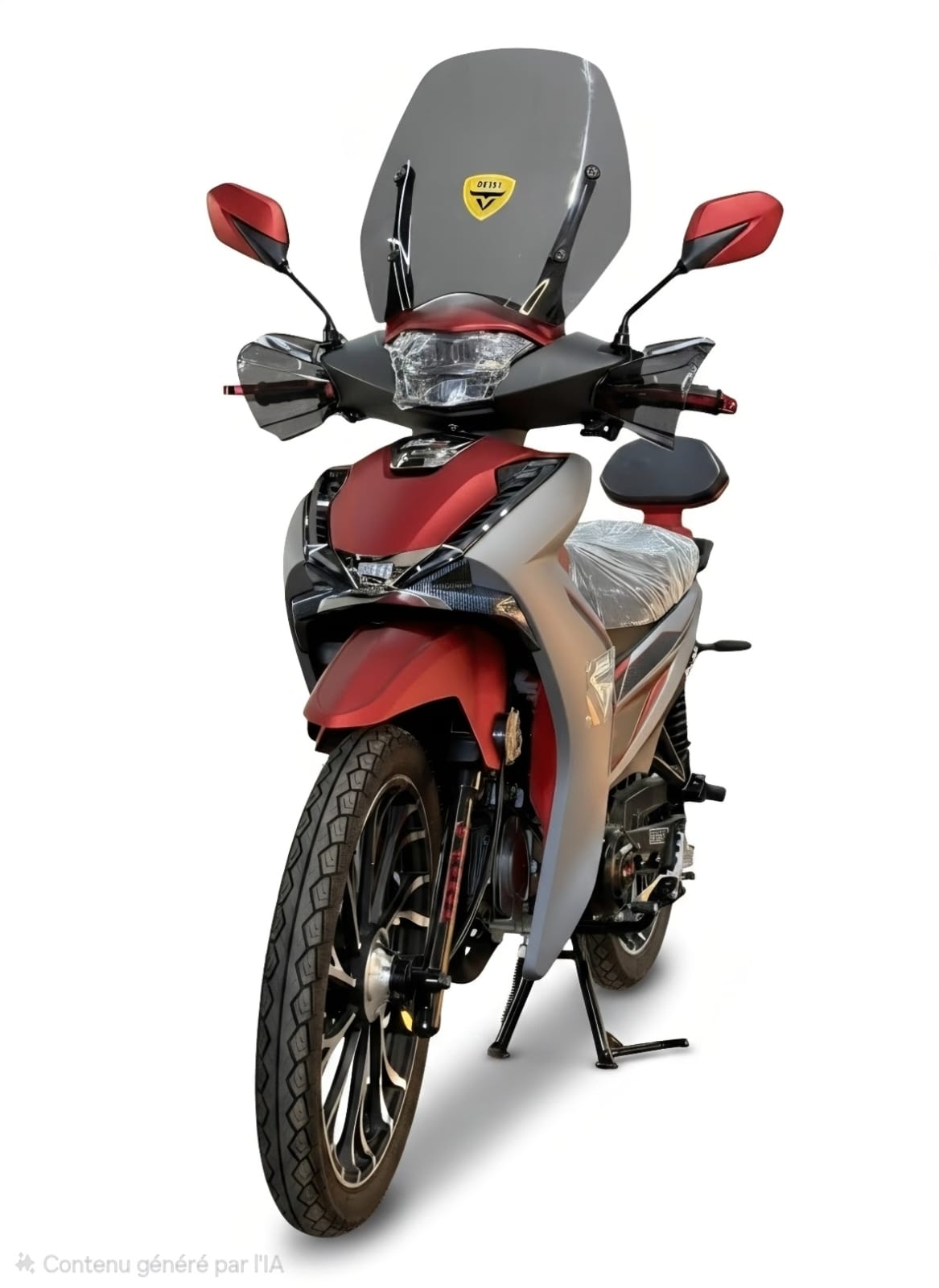 Moto BBM OPTIMUS 125cc avec frein à main - Rouge