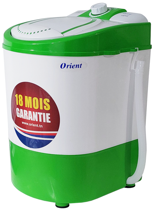 Lave Linge Semi Automatique Orient XPB1*3-9 3.5 Kg Blanc & Vert