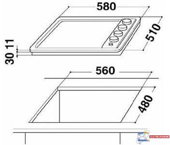 Plaque De Cuisson Whirlpool 4 Feux Inox AKM 260 IX