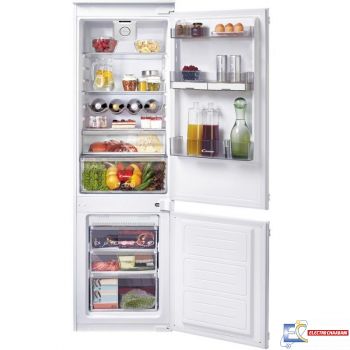 Réfrigérateur Encastrable COMBINÉ CANDY - DeFrost 240L - Blanc - CKBBF172FT