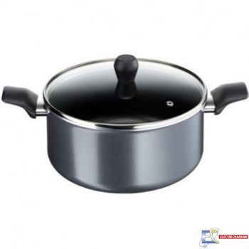 Faitout Minute 24 cm TEFAL + couvercle - Gris -B3184602