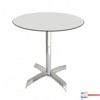 Table Ø60cm COMPACT SOCLE X ALU  TBIS105