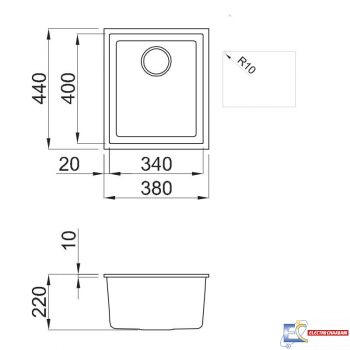 Evier FOCUS Smart 38B