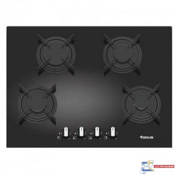 Plaque de Cuisson Vitro Crystal FOCUS F410B 4 Feux 70 cm Noir