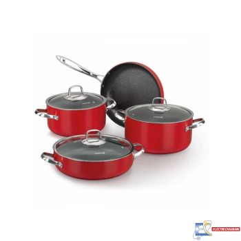 Korkmaz Batterie De Cuisine - Set de 7 pièces - Céramique - A1875