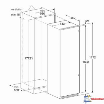 Congélateur vertical encastrable Focus line FILO 3100