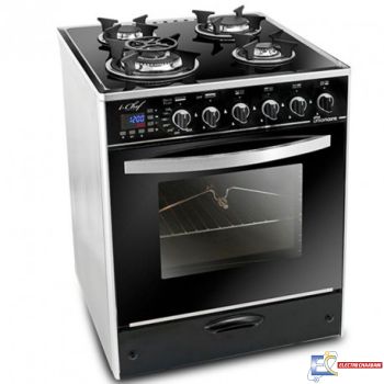 Cuisinière UnionAire 4 feux 60cm - Noir - GAS.C6060GS