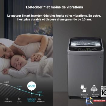 Lave-linge Top LG 7kg T7588NEHPA