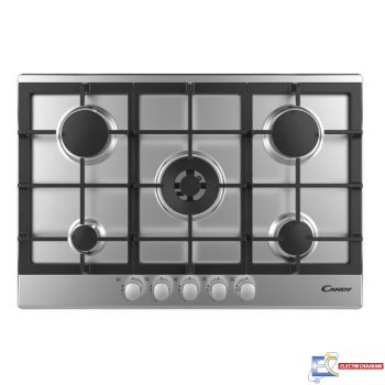 Plaque de cuisson CANDY 5 Feux INOX CPG75SWGX / CHG74WX