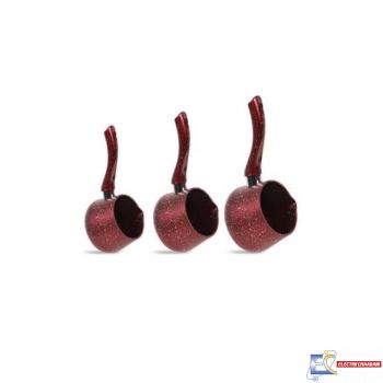 Set de 3 pieces zezwa Martef - Granite - Rouge