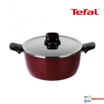 Faitout avec couvercle Tefal D5025252 pleasure 26cm - rouge