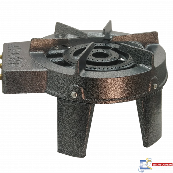 Réchaud Lessiveuse NEWSTAR à gaz 50493 2 Feux tripatte en fonte