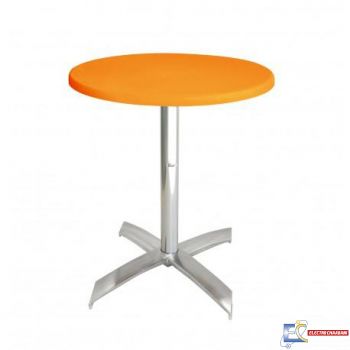 Table Ø60cm WERZALIT SOCLE X ALU TBIS109