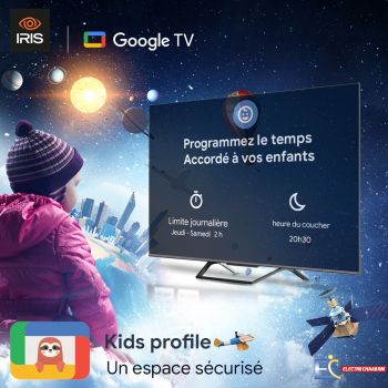 Téléviseur LED IRIS 43'' Full HD -43G4010 Full - Google TV