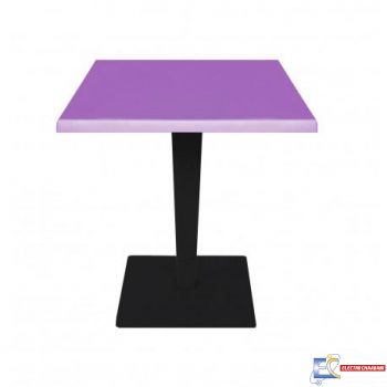 Table BEAU RIVAGE 70x70cm NOIR ROTIN TBIS113